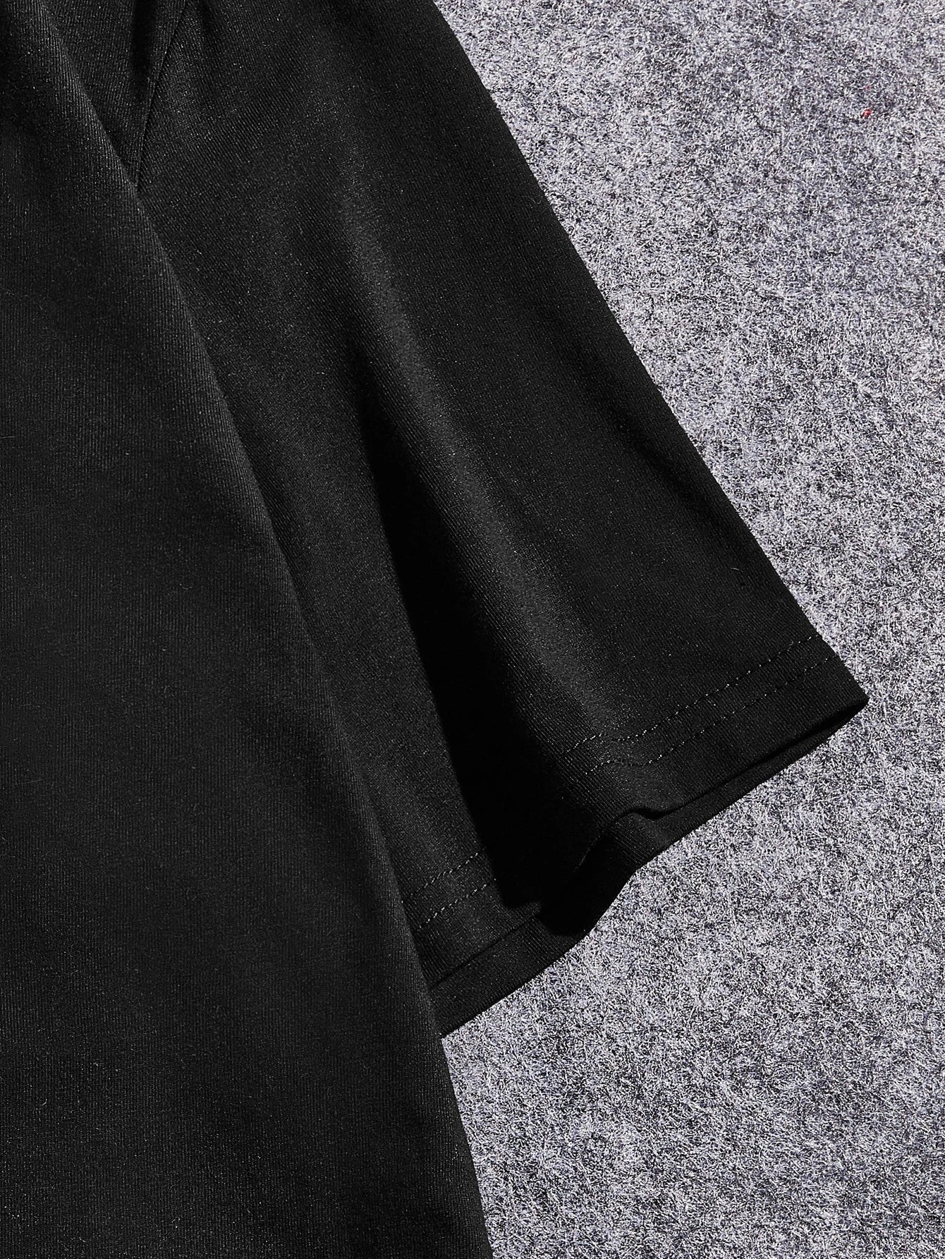 Deniart Manfinity EMRG Men Artist Dark Cotton Skeleton & Letter Graphic Tee, for Summer, 95% Cotton, Holiday, New Year, Festival, Emo